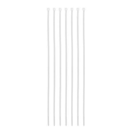 Хомуты, 400 x 4.8 мм, пластиковые, белые, 50 шт Сибртех