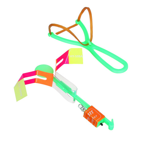 ИГРОЛЕНД Стрелялка крутящаяся, свет, пластик, 3хAG3, 15см, 4 цвета