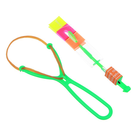 ИГРОЛЕНД Стрелялка крутящаяся, свет, пластик, 3хAG3, 15см, 4 цвета