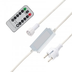 Контроллер д/гирлянд ул. Сеть и Твинкл 200W AC шнур 1.5м IP65 провод белый 217-203 Neon-Night