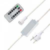 Контроллер д/гирлянд ул. Сеть и Твинкл 200W AC шнур 1.5м IP65 провод белый 217-203 Neon-Night