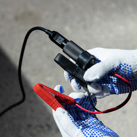 ЕРМАК Домкрат электрический 3 т, 12В, 120-420 мм, 100 Вт, в кейсе, х/б перчатки с ПВХ