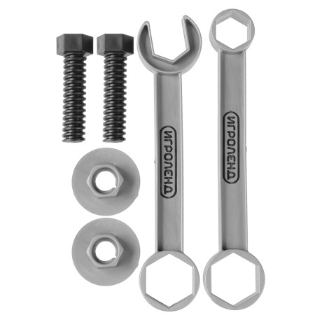 ИГРОЛЕНД Набор инструментов ключи и гайки, PP, 10х20х2 см