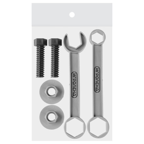 ИГРОЛЕНД Набор инструментов ключи и гайки, PP, 10х20х2 см