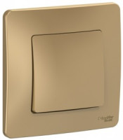 Systeme Electric BLANCA выкл. ОУ 1 кл. 10А титан (пл.осн., с самовозвр., изол.пл.) BLNCA101014 (15!)