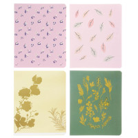 Тетрадь общая "Botanica", формат А5, 48л. в клетку, на скобе, скругленные углы, в ассортим.