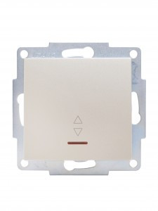 Lezard VESNA мех. выкл. СУ 1 кл. 10А (проходн.) (инд) перламутр (корп. ABS)   742-3088-114