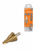 TDM Рубин сверло по металлу ступенчатое, 9-36мм, 10ступ, нитрид, HSS, цилиндр.хв. SQ1090-0719