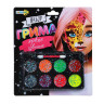 ХОББИХИТ Набор грима, люминесцентный, 8цв., аппликатор, 19,5х17,5см, масляный грим, пластик