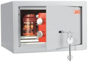 Сейф офисный (мебельн.) облегченн. констр. Т17 (в170*ш260*г252мм,4кг), кл.замок, крепл. к стене,полу