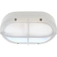 Ecola B4148S св-к матов.овал решет.белый алюм.2*GX53 IP65 215х135х65 FW53LSECS