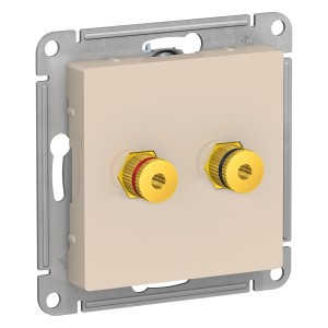 Systeme Electric AtlasDesign мех. аудио роз. СУ 2 мест. беж. ATN000287 (5!)