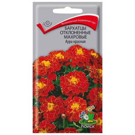 Бархатцы Аура красная махр. Поиск Ц