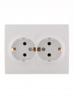 Lezard KARINA роз. СУ 2 мест. 16А земля, керамика бел. (корп. ABS) 707-0200-127