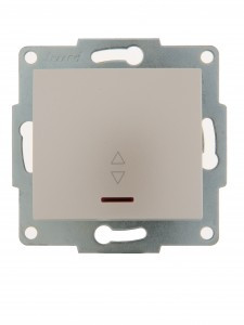 Lezard KARINA мех. выкл. СУ 1 кл. 10А (проходн.) инд. жемчужно-бел. перламутр (корп. ABS) 707-3088-1