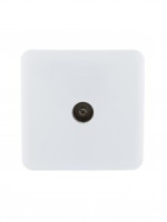 Lezard VIOLA роз. ОУ 1 мест. TV RG6 (проходн.) бел. (корп. ABS) 751-0200-129