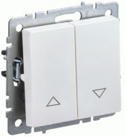 IEK BRITE мех. выкл. жалюзи 10А ВС10-1-5-БрЖ жемч. BR-V15-0-10-K36