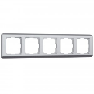 Werkel рамка СУ 5 мест. Stream (серебрян.) (WL12-Frame-05 a034330)W0052106 a051272