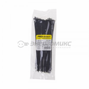 PROconnect хомут нейлоновый 200x2,5 мм (уп.100шт, цена за уп) черный, (10!) 57-0201-4