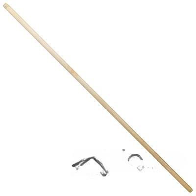 Черенок для метлы с резьбой 1,2м (D25мм) высший сорт