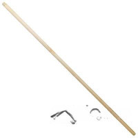 Черенок для метлы с резьбой 1,2м (D25мм) высший сорт