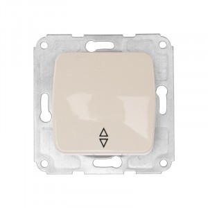 KRANZ DEA мех. выкл. (перекл.) 1кл проходной СУ 10А Беж KR-78-0235