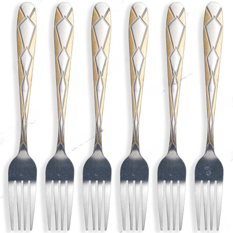 Вилка столовая NA1774-2 Ромбик 6 шт. (100)