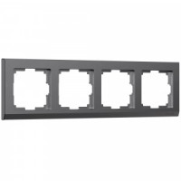 Werkel рамка СУ 4 мест. Stark (графит матовый) W0041864 a063118
