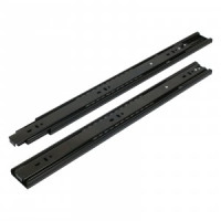 Направляющие шариковые 45-450 черн с доводчиком /18&quot;/ (комплект 2шт, цена за комплект)(20) StahlBuro