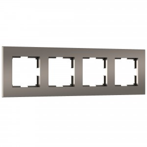 Werkel рамка СУ 4 мест. Slab (бронза матовый, поликарб.) W0042963 a062816