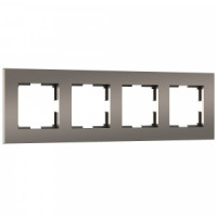 Werkel рамка СУ 4 мест. Slab (бронза матовый, поликарб.) W0042963 a062816