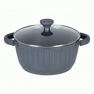 Кастрюля со стеклянной крышкой Шеф Бернардо 4,6л литой алюминий/антипригарн.покр. 84069 Master House