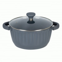 Кастрюля со стеклянной крышкой Шеф Бернардо 4,6л литой алюминий/антипригарн.покр. 84069 Master House