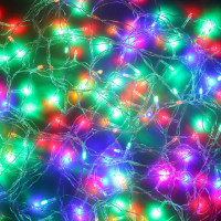 СНОУ БУМ Гирлянда эл. вьюн 14м, 180 LED,мультицвет, 8 реж, ПВХ прозрачный, 220В