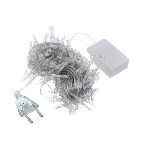 СНОУ БУМ Гирлянда эл. вьюн 14м, 180 LED,мультицвет, 8 реж, ПВХ прозрачный, 220В