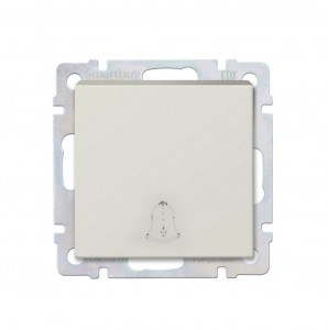 Smartbuy Нептун мех. Кнопка звонка СУ 10А бежевая  (SBE-05i-10-B1-0)