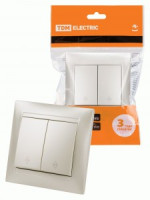 TDM Лама выкл. СУ 2 кл. проходн. 10А перламутр SQ1815-0807