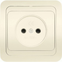 Smartbuy Марс Розетка 1-местная без заземления 10А бежевая, керамика (SBE-02i-10-S1-N-c)