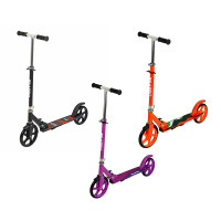 SILAPRO Самокат складной с ножным тормозом, 96х84х34см, колеса D20см PU,ABEC-7, алюминий