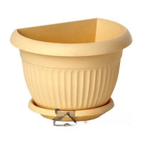 Кашпо ЛИВИЯ настенное 220мм 2,7л Белая глина М3111 (22)