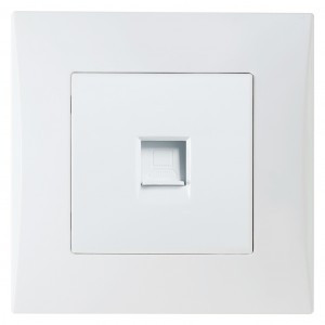 Smartbuy Вега роз. СУ комп. RJ-45 белая (SBE-08w-S1-RJ)