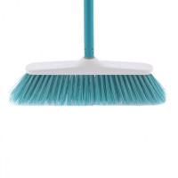 Щетка пластмассовая для подметания пола, 270 мм, "Classic" бирюзовая щетина, c черенком, 120 см, D 22 мм Elfe