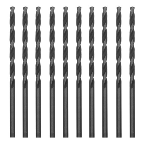 Сверло по металлу, 2.5 мм, быстрорежущая сталь, 10 шт, цилиндрический хвостовик Сибртех
