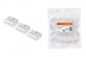 TDM клемма пружинная соед. КСПн4-2L+N+PE, 16А с монт. ножкой(40 шт, цена за 1 шт.)(40!) SQ0510-0113