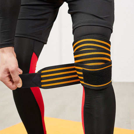 SILAPRO Бандаж-лента фиксирующий колено, 182x8см, 68% нейлон, 25% латекс, 7% полиэстер