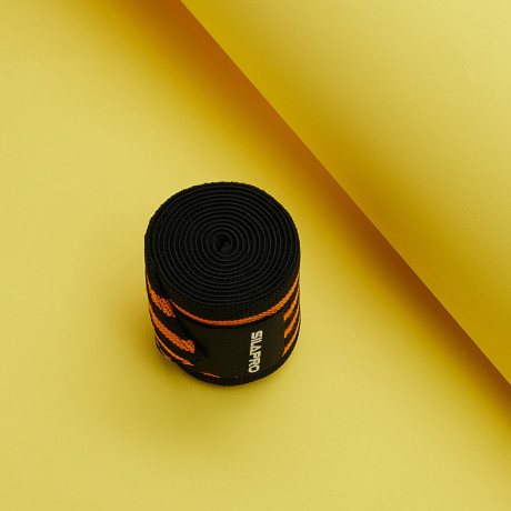 SILAPRO Бандаж-лента фиксирующий колено, 182x8см, 68% нейлон, 25% латекс, 7% полиэстер