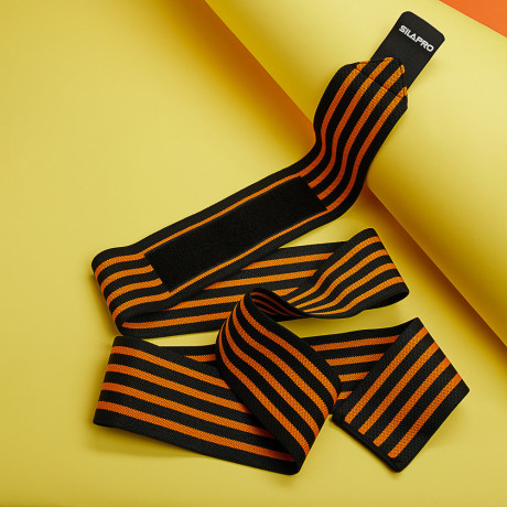 SILAPRO Бандаж-лента фиксирующий колено, 182x8см, 68% нейлон, 25% латекс, 7% полиэстер