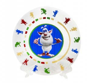 Тарелка Буба 19,5см стекло (кратность 12шт!!!) МФК ББТ195-1