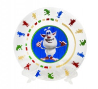 Тарелка Буба 19,5см стекло (кратность 12шт!!!) МФК ББТ195-1