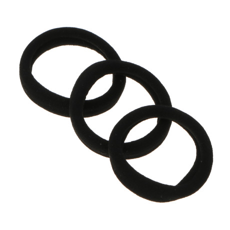 Резинки для волос ЮНИLOOK 6шт, d5см, полиэстер, черный, белый, ACS-56